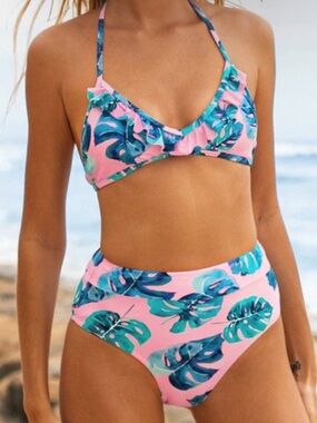 Cupshe - Tropical Leaf Bikini Set